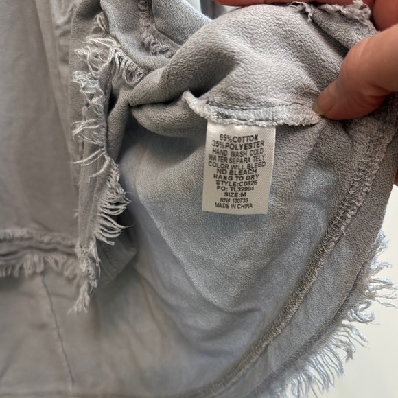 Umgee Gray High Low 3/4 Sleeve Tunic size M. - Picture 5 of 7